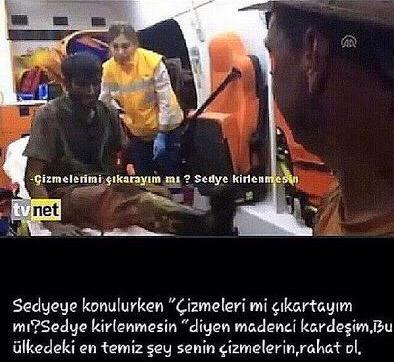 Yerin altında insanlar ölür, yerin üstünde insanlık. Unutursak kalbimiz kurusun.  #SomayıUnutma