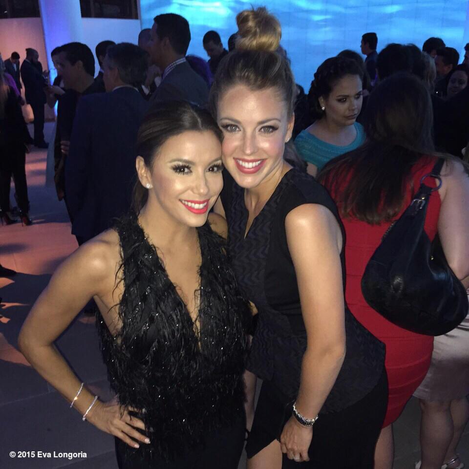 EvaLongoria's tweet image. With the beautiful @JadynDouglas at the #PeopleEnEspanol party @HotandBothered #HotAndBothered #PeopleEnEspanol