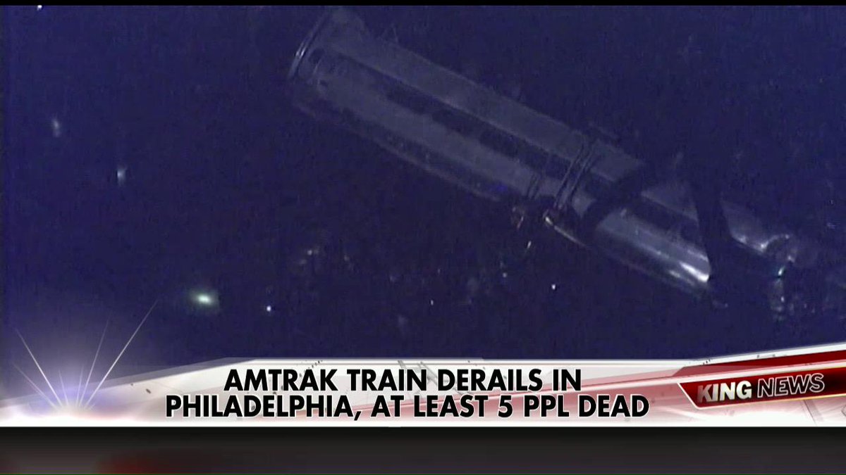 5 dead Amtrak derailment - leftists blame GOP