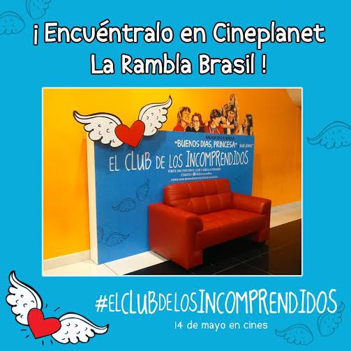 cineplanet's tweet photo. Este jueves disfruta del estreno de #ElClubDeLosIncomprendidos gracias a @bfcineperu. Y tú, ¿ya tienes tu foto aquí? http://t.co/0nTs6xNkpn