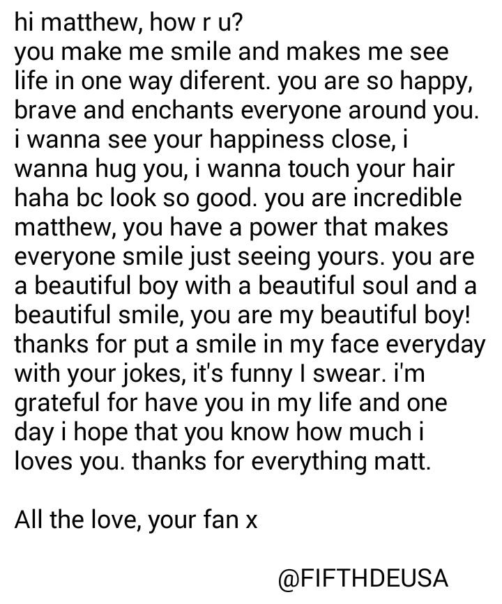 ifsyien's tweet photo. hi matt, if you see this can u follow me please? i love you bby, thanks @TheMattEspinosa 💙 http://t.co/NKVUdOkDp0