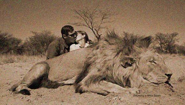"This photo will let our grandchildren know how loving we were. And what lions were."