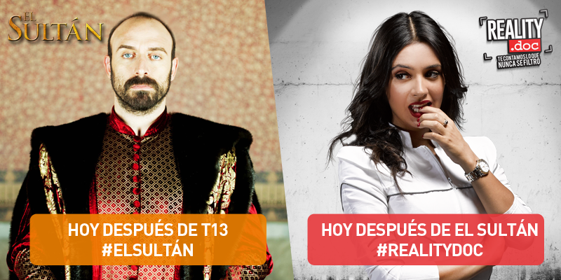 canal13's tweet photo. ¡Ya falta poco! No se pierdan después de @T13 #ElSultán y luego el último capítulo de #RealityDoc http://t.co/68ZWxYnrMF