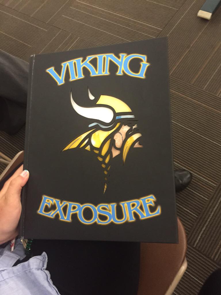 sthsyearbook's tweet photo. The first look at the Viking cutout for the 2015 yearbook! Summer is around the corner Vikings! Expose yourself(: http://t.co/3gQkck4CUK
