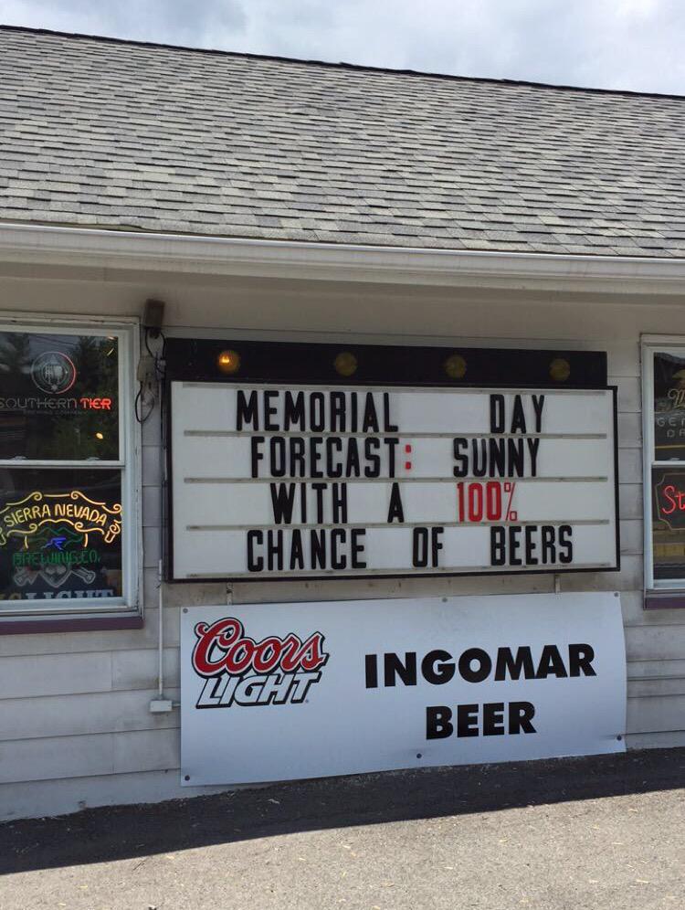 ElistaB's tweet photo. LOL @ this #BeerForecast @ #Ingomar #Beer distributor! via @Matty_ice_412 ππ» http://t.co/lyTyxu8GFt