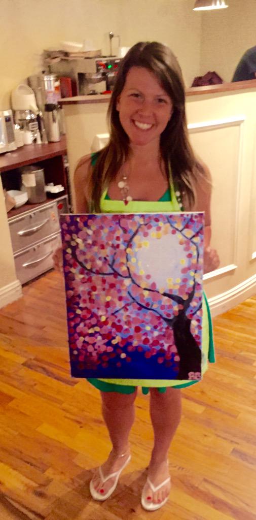 StRaymonds7304's tweet photo. Finished product!! ☺️🎨 I'm the least artistic person ever but I had an awesome teacher!! #PositivityPossibility http://t.co/zzMuqyF1KY