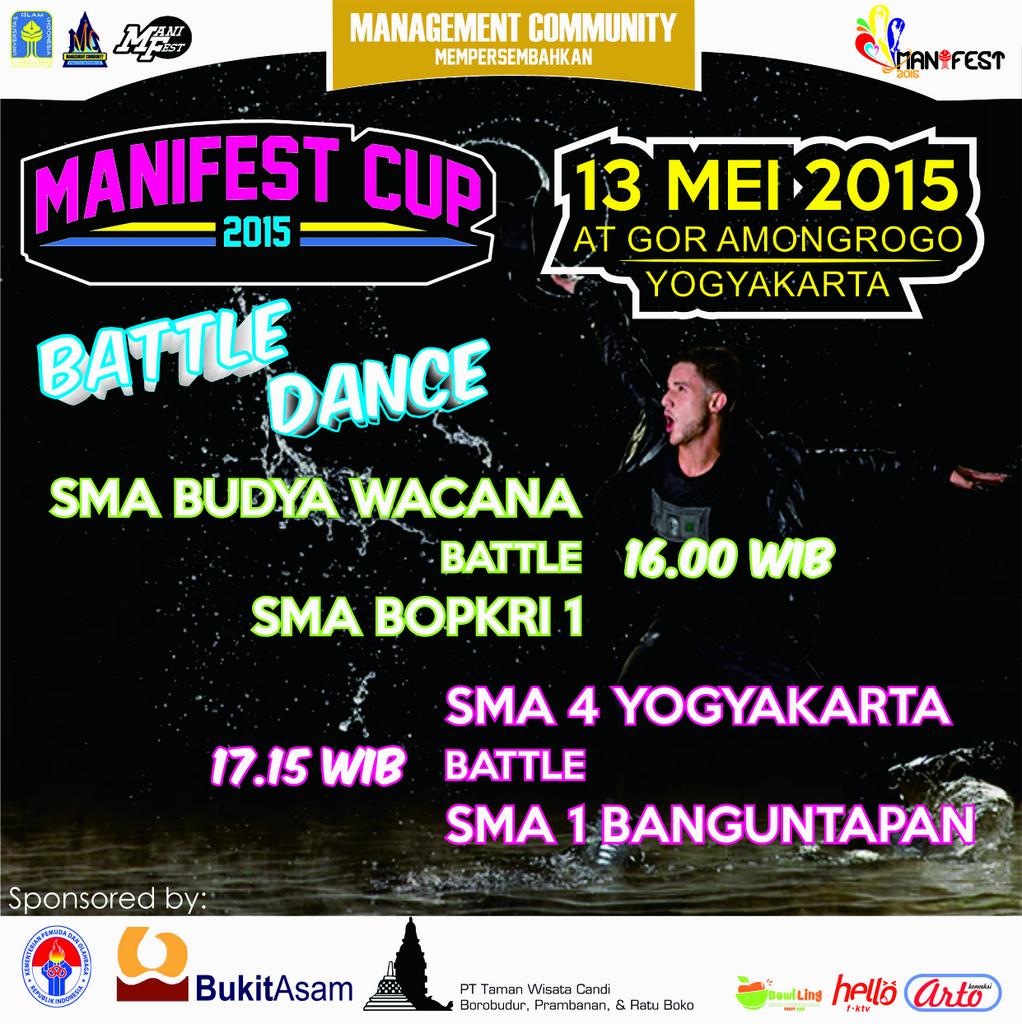 And for the dance! Battle dance SM BUDYA WACANA vs SMA BOPKRI 1 daaann SMA 4 YK vs SMA 1 BANGUNTAPAN