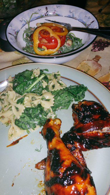 Cooked it as a late dinner with my mom! The arugula salad is especially delicious! http://t.co/J2Llh<a href="/tag/poopgangsta"class="tags"><span>#poopgangsta</span></a>