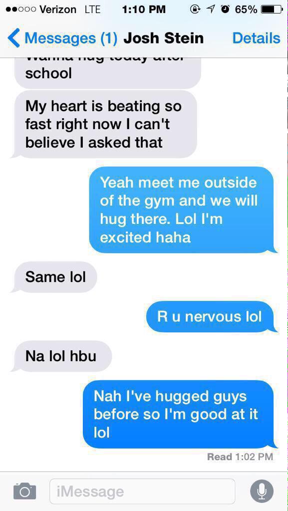 malkingenoego's tweet photo. Middle school conversations http://t.co/RsFjwE7r5q