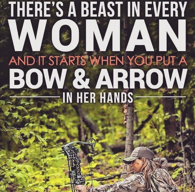 trueshotcoach's tweet photo. For all the ladies out there. #dontchokearchery #trueshotcoach #BeastMode #archery #bowhunting http://t.co/Zngy4M82g1