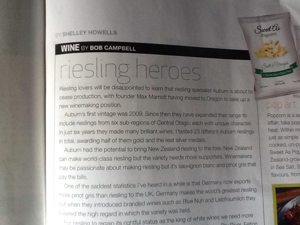 PinotNoirRocks's tweet photo. @auburnwines we miss you Max great write up in @AirNZFairy http://t.co/iitnK1Pv0J