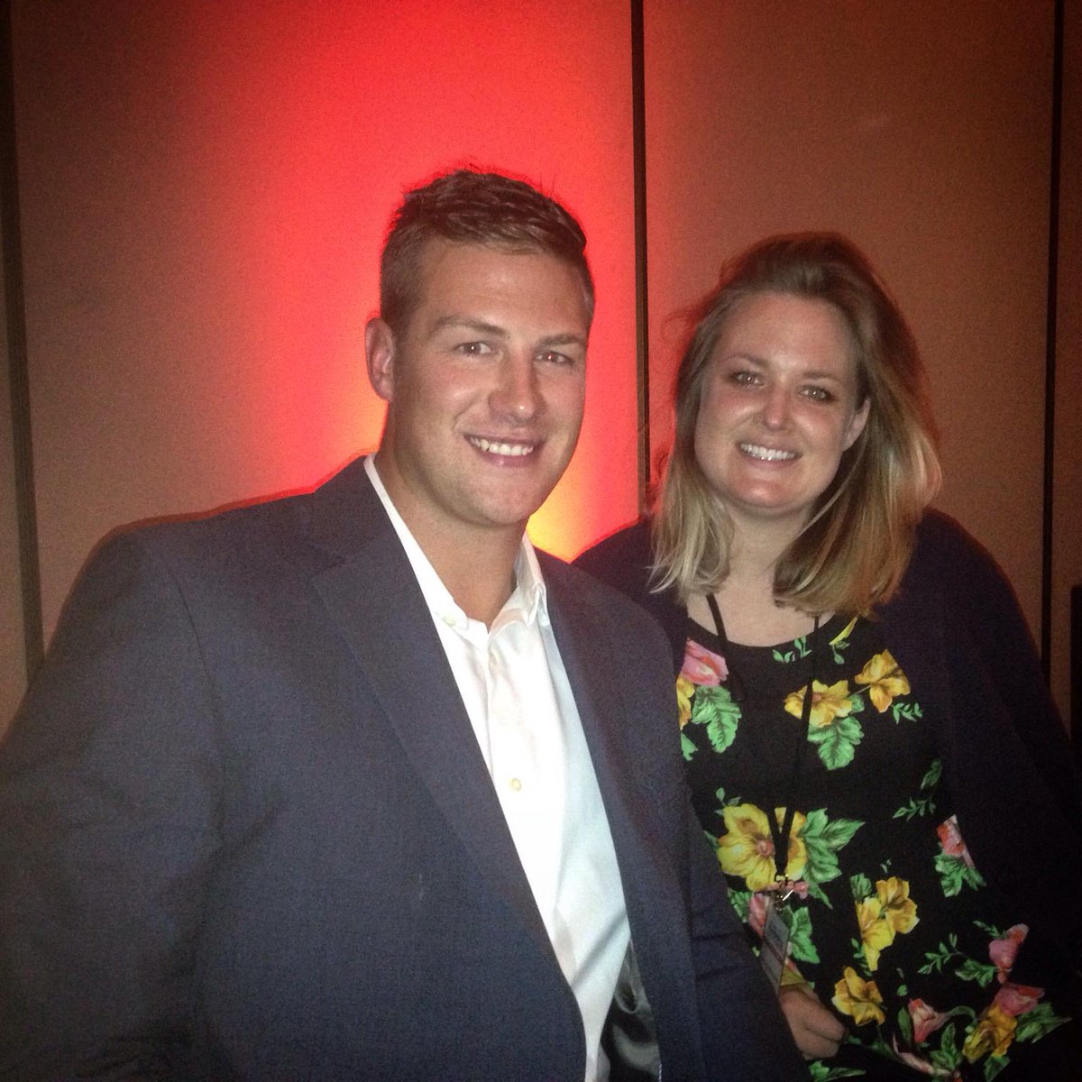 onlinepresentz's tweet photo. Well well well, it’s @calebclark20 and @melaniebaas at the 2015 #RAMMPYs! http://t.co/4TqJlQOo0z