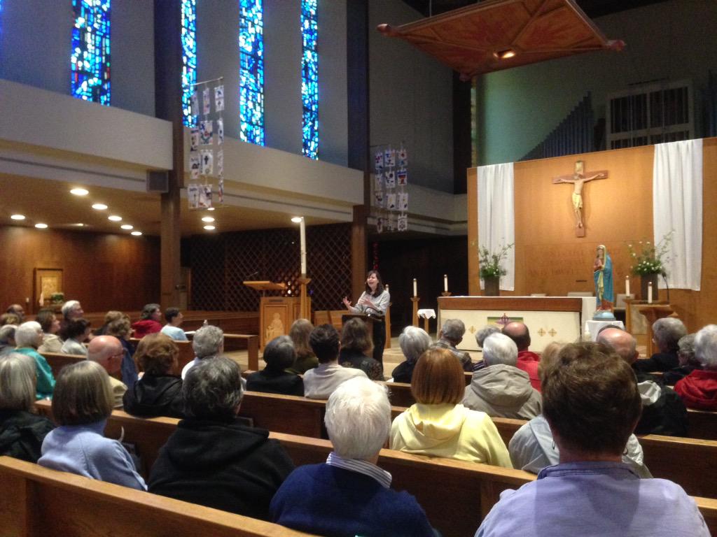J6Kidds's tweet photo. Annual #TobinLecture by @Kerry_Weber of @americamag on #MercyInTheCity. Thx to @CatoMatt of the @Archdpdx http://t.co/UdxHKvEtpL