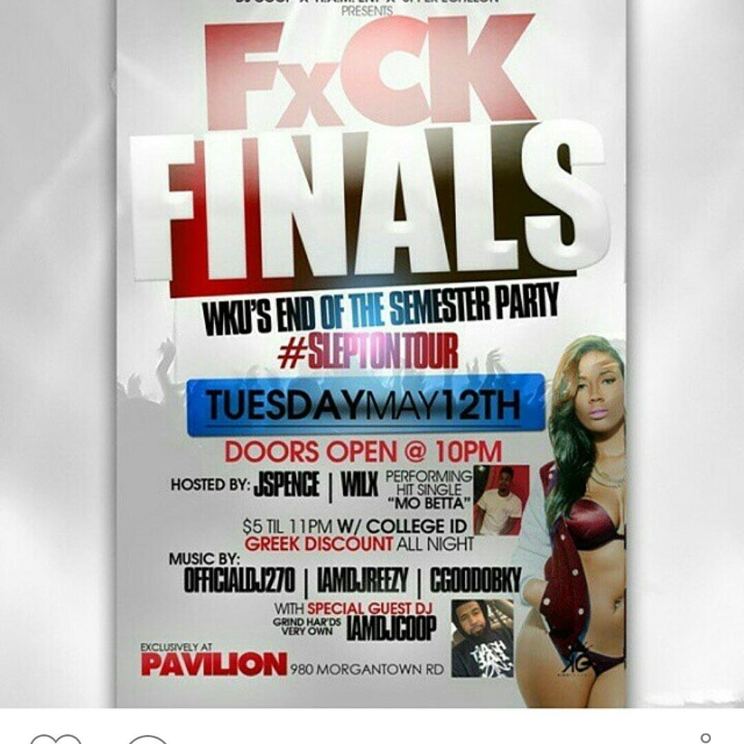 HAM_Ent's tweet photo. Pavilion pull up ladies 2 for $5 fellas 5 before 11 graduates free til 12 greek discount WKU we love you!!!!! http://t.co/OxSa2ayn1w