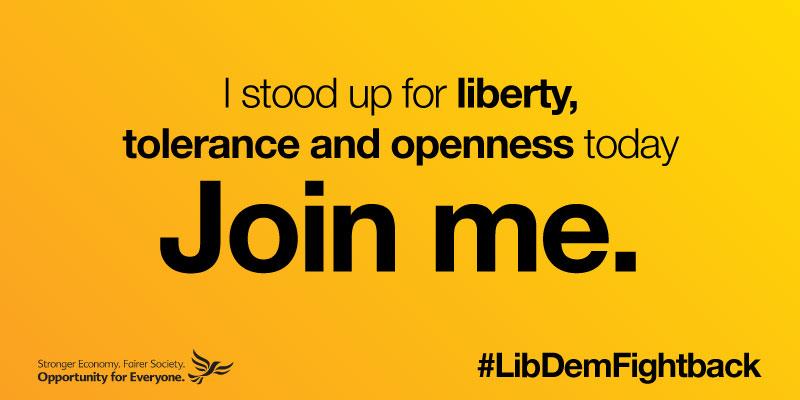LibDems's tweet photo. We're fighting for freedom, liberty and change. Why not join us too? #LibDemFightback http://t.co/kixQi0wVW0 http://t.co/FsRrS5qURs