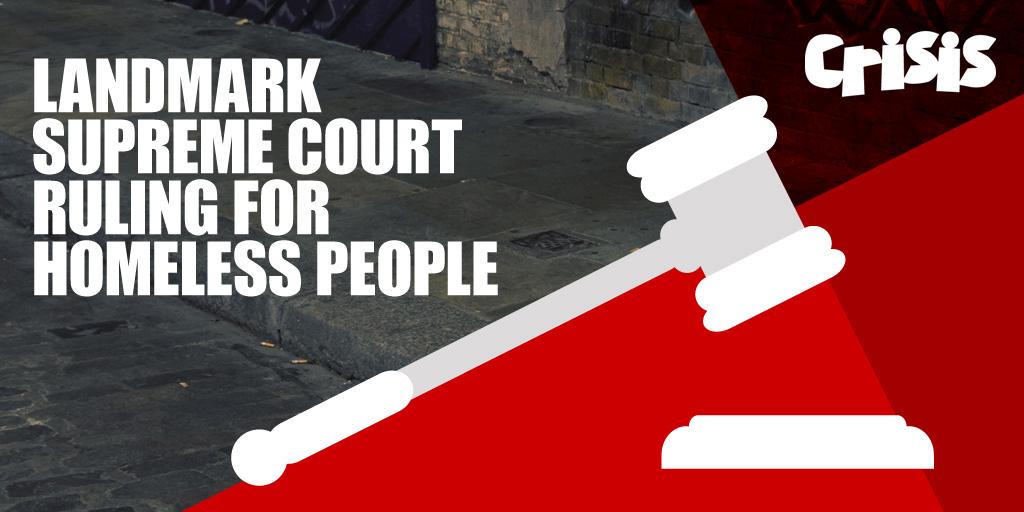 crisis_uk's tweet image. BREAKING NEWS:  Landmark Supreme Court ruling for homeless people! bit.ly/1H2R1Ak #ukhousing