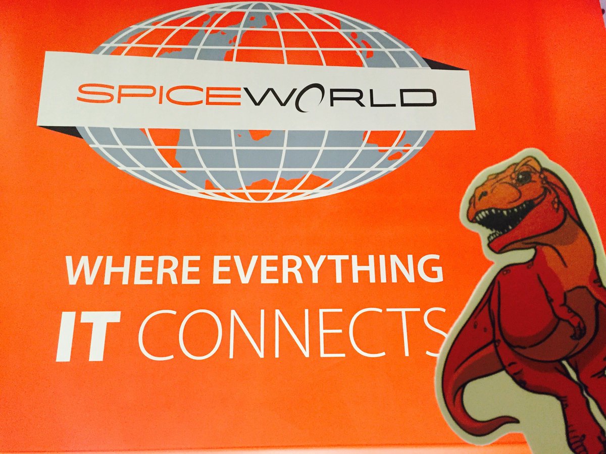 Spiceworks's tweet image. #SpiceRex is ready for Day 2 at #SpiceWorldLondon!