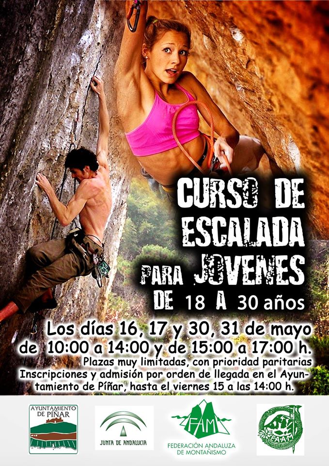 TurisMOntes's tweet photo. El Ayuntamiento de #Píñar​ propone este Curso de Escalada para Jóvenes tan interesante... #MontesOrientales http://t.co/Dgzf4E0Heb