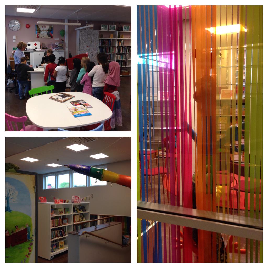 Så här ser det ut på #mittskolbibliotek på <a href="/Centrumskolan/">Centrumskolan, Växjö</a> i Växjö idag :) #åretsskolbibliotek
