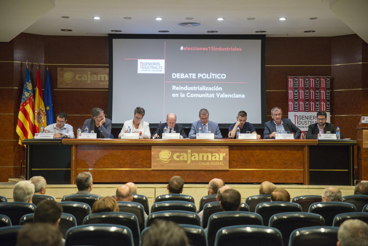 IndustrialesCV's tweet photo. #elecciones15industriales Consenso de las formaciones políticas valencianas: la #industria como motor económico. http://t.co/M1pboimnWM