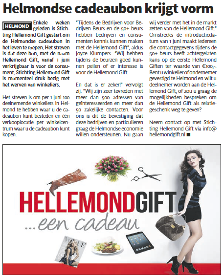 De_Loop's tweet photo. Helmonds cadeaubon krijgt vorm #deloop #helmond http://t.co/WWjspz7fe5