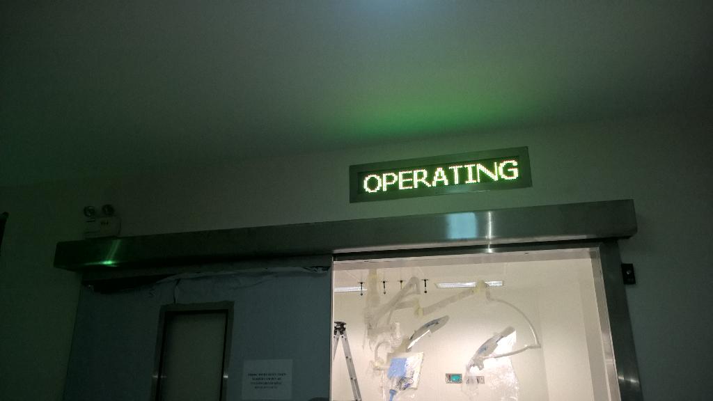 Making operating room and isloted power supply.
