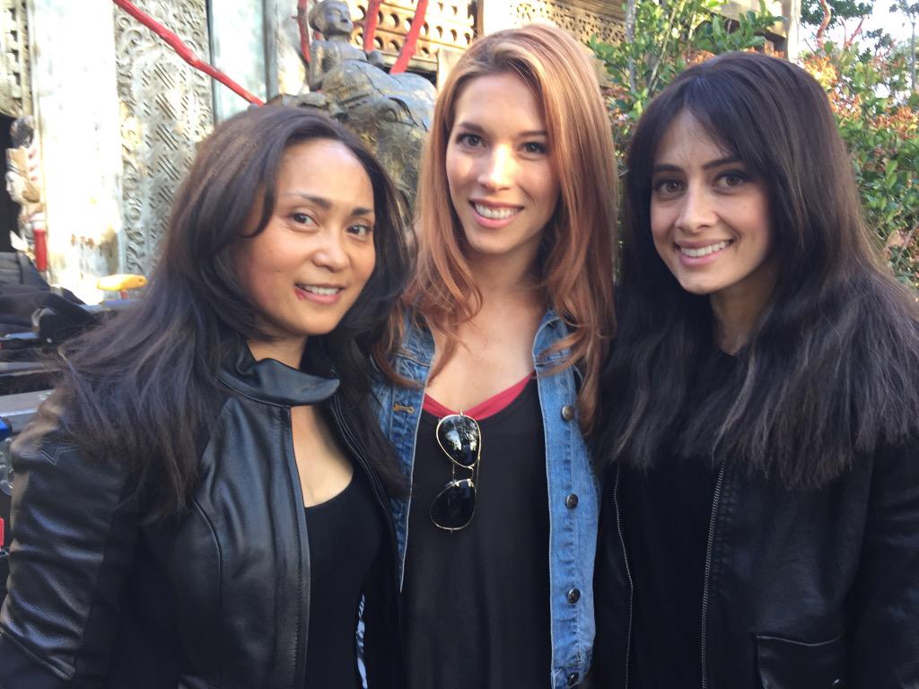 _NatPad's tweet photo. From tonight's episode of #AgentofSHIELD .... Two of my very favorite stuntwomen! @AVelaBailey http://t.co/tTjHiubTyV