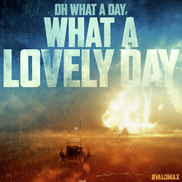 RoadshowFilms's tweet photo. The world has gone mad. #MadMaxFuryRoad, in cinemas now! http://t.co/t4Nx71uZAJ