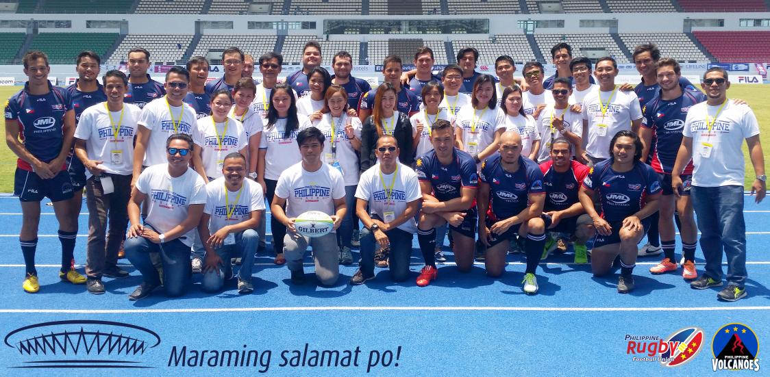 PhilippineRugby's tweet photo. Thanks to the Phil Sports Stadium team for their generous support &amp; assistance throughout #ARC2015. Salamat po! http://t.co/JkXw6xFwLU