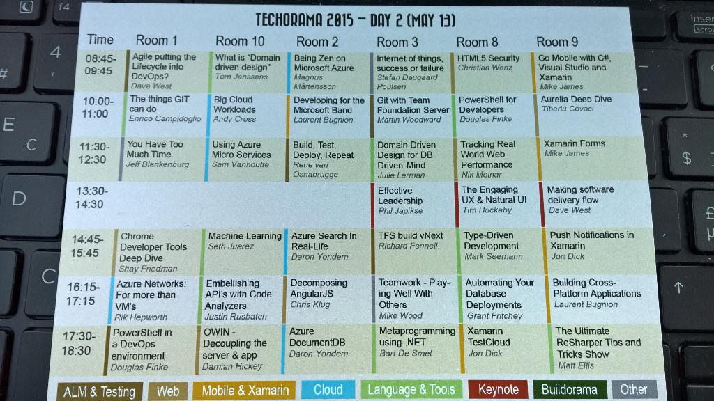 LStuyck's tweet photo. More amazing content! #techorama. Day 2 : #LT http://t.co/CJ2ahYmFnE