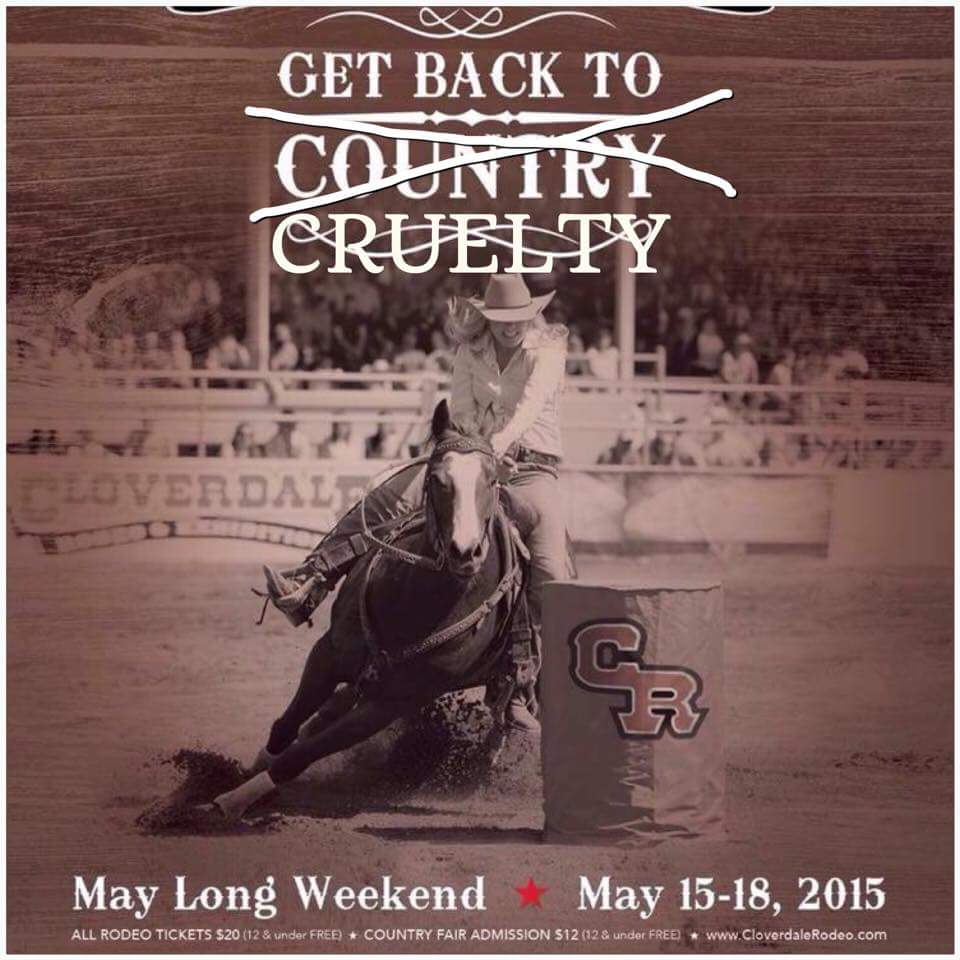 veryvonna's tweet photo. Pls do NOT support cruelty! Do NOT support the #CloverdaleRodeo
Save a horse, avoid the rodeo!
#nouseforabuse http://t.co/Mt8iaucgzS