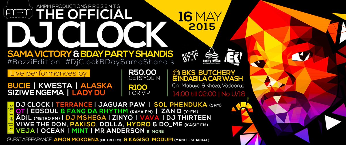 AM_PM_SA's tweet photo. In a few days, @DjClock #SAMACELEBRATION #BIRTHDAYPARTY at his home town, Vosloorus Ekurhuleni. http://t.co/6A6aOVNa0S