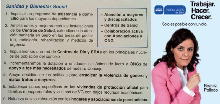 pp_Siero's tweet photo. Nos comprometemos con la Sanidad y el Bienestar Social @beatrizpolledo #SieroEnMarcha http://t.co/I7D2Ddblv1