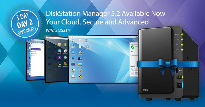 Synology's tweet photo. WIN! a DS214, equipped with an encryption engine - Follow the link &amp; #Vote5point2 to enter! http://t.co/CIdnQFEdKL http://t.co/ht7nvH0UaV