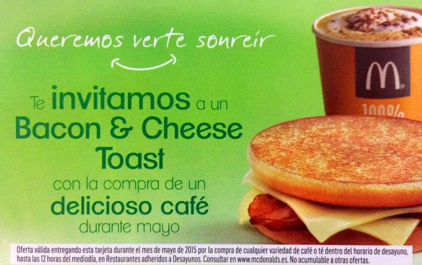 McDonalds_MB's tweet photo. Te invitamos a un #BaconAndToast por la compra de un delicioso #Café, no te lo pierdas #DespiertaTuSonrisa. http://t.co/LpbjkQOY5j