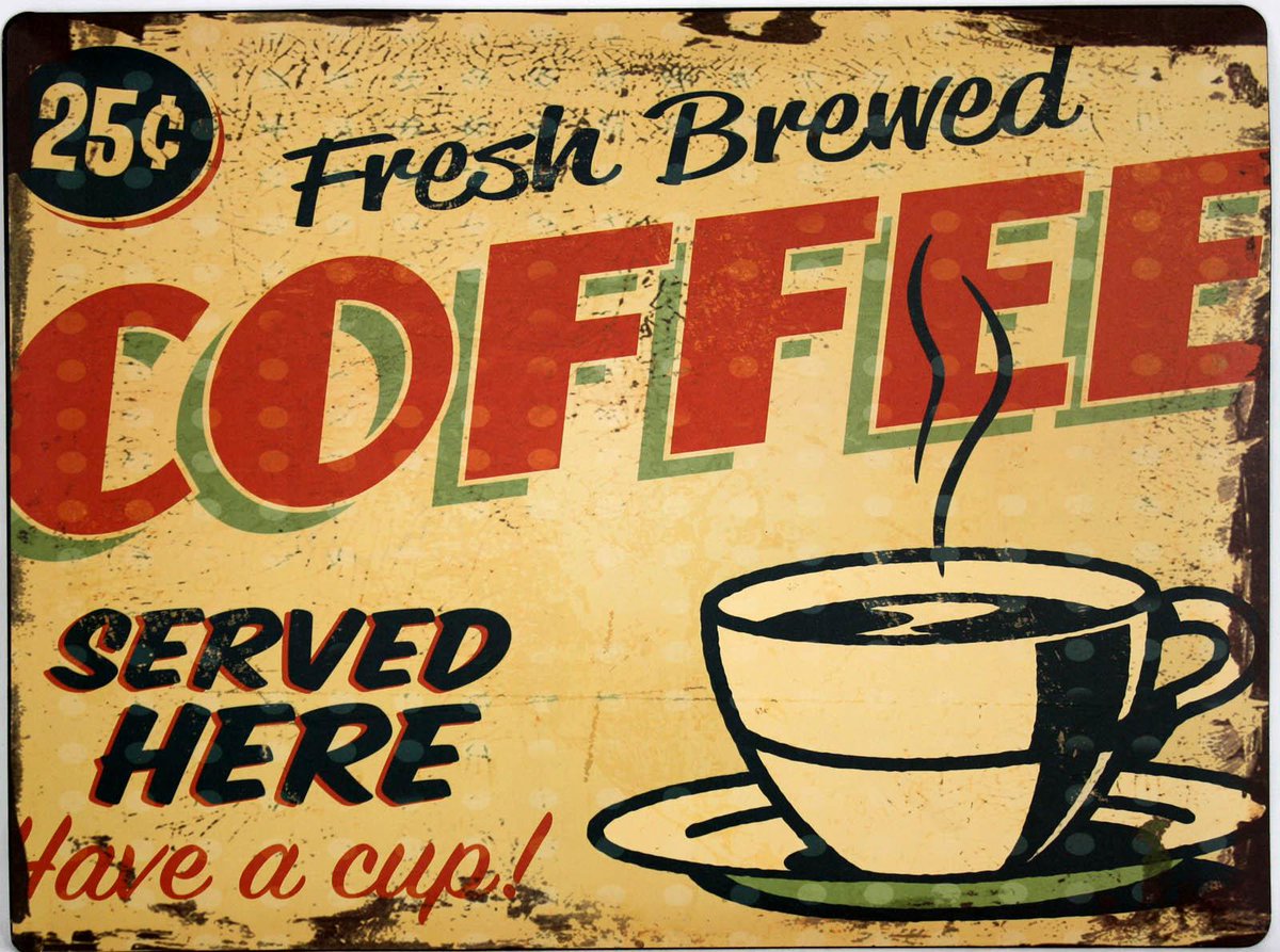 One of our latest metal signs! Coffee please.....  #cafe #signs #cafesigns #coffee #interiors #cafeinteriors