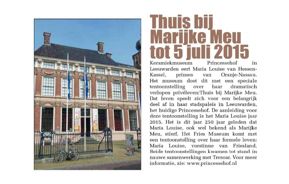 Een mooi artikel over 'Thuis bij Marijke Meu' afgelopen maand in <a href="/CampingVizier/">CampingVizier</a>! <a href="/marialouise2015/">Maria Louise 2015</a> #leeuwarden