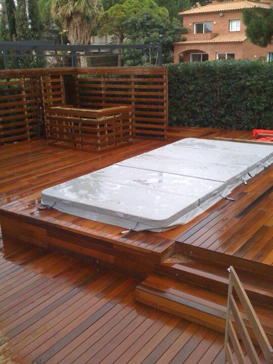 callerguestejas's tweet photo. Madera exterior ip,madera tropical en una terraza en el másnou,realización en acabados de una piscina y baño. http://t.co/boZcBZnw0e