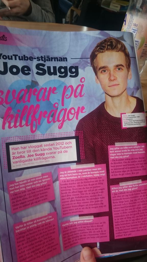 LoveJaniston's tweet photo. @linajokl What a lovely suprice we got on the train to Stockholm @Joe_Sugg 😀 http://t.co/AEDCjzsw90