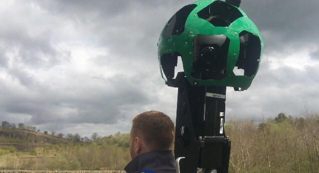 I've been helping Google maps capture parts of Northumberland with this piece of kit for <a href="/JonHarle1/">Jon Harle</a>&amp;Ann. Hear it <a href="/4pm/">4pm</a>
