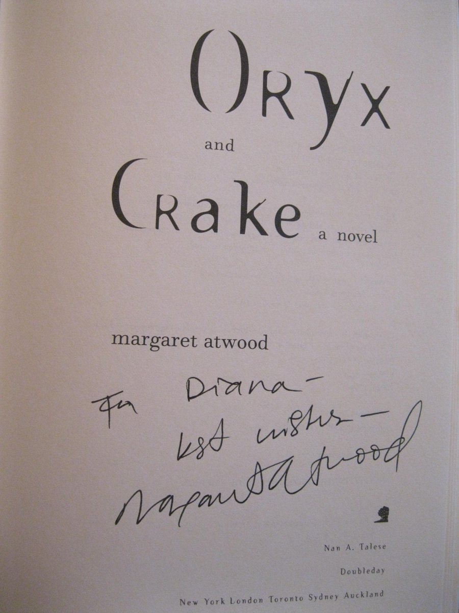 bound_dedicated's tweet photo. "I arrived armed with a bag full o' books"
Oryx and Crake by @MargaretAtwood 
http://t.co/NQFhaY4m75
by Diana http://t.co/ZHW3T6xNL6