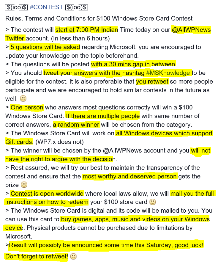 winphans_'s tweet photo. 30 mins to go to $100 #MSKnowledge quiz! Make sure you know the rules! :) P.S: Use the hashtag #MSKnowledge :) http://t.co/xFQK5OY1bP
