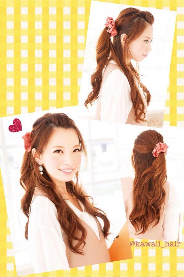 ট ইট র かわいい ヘアアレンジ ポンパ サイドハーフアップで 知的美人 トップはふんわり ざっくり手ぐしでハーフアップ ポンパはハーフアップと 同じ右サイドへ流し ピンで留めるだけ Http T Co 1jlutbkbkb