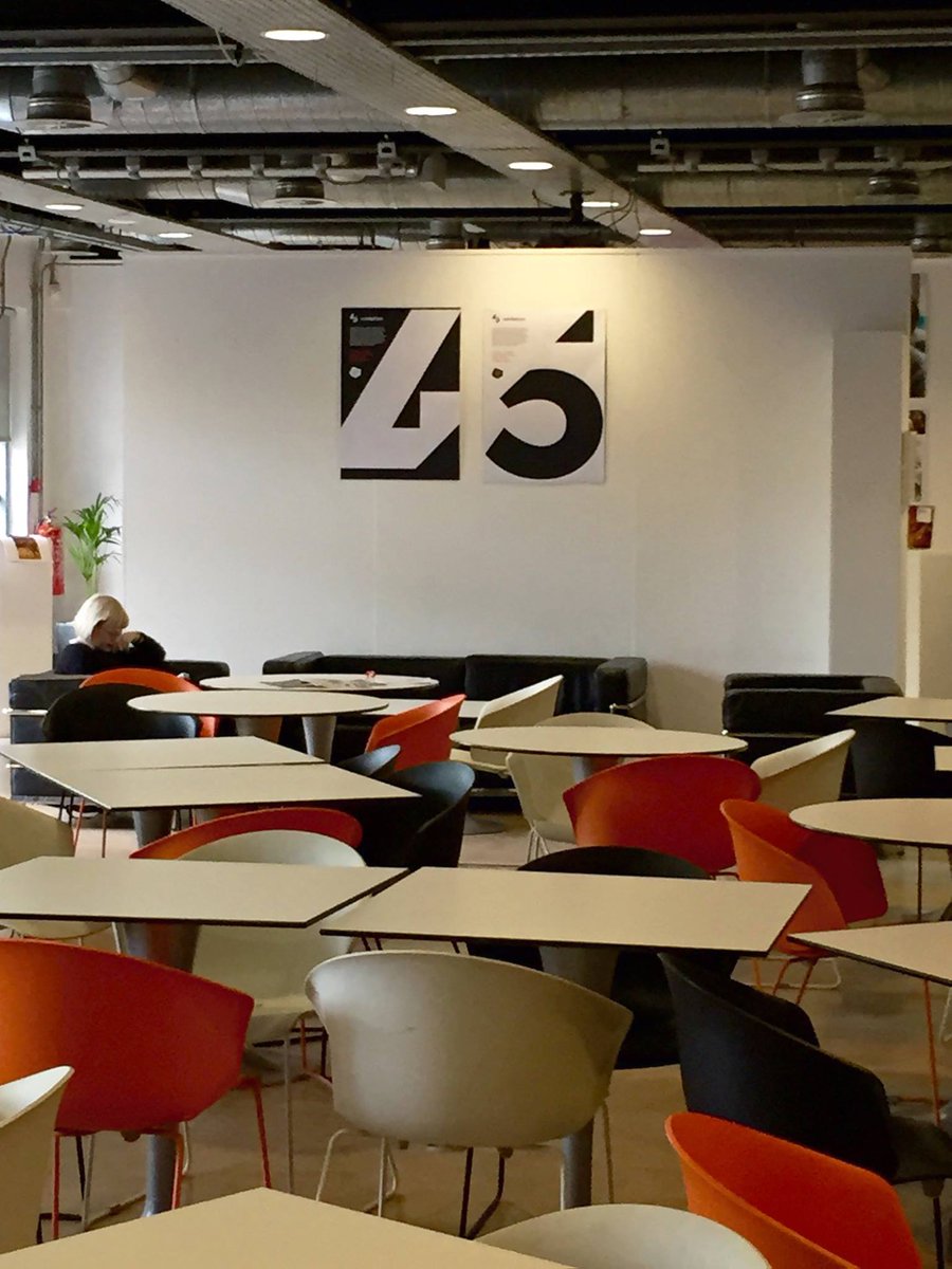 fourfiveLCA's tweet image. Poster up in @LeedsCofArt looking fab! @LCABAGD #graphicdesign #Leeds #exhibition #chapterfourfive