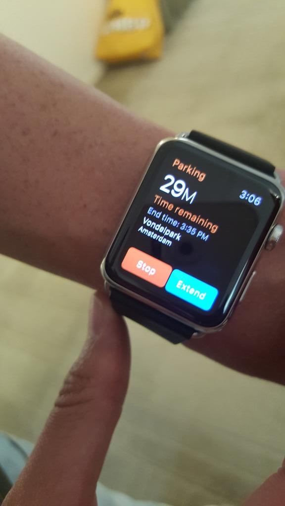GertjanRosken's tweet photo. Parkeren betalen met je Apple Watch via @MyOrder http://t.co/2GBalBrK7F