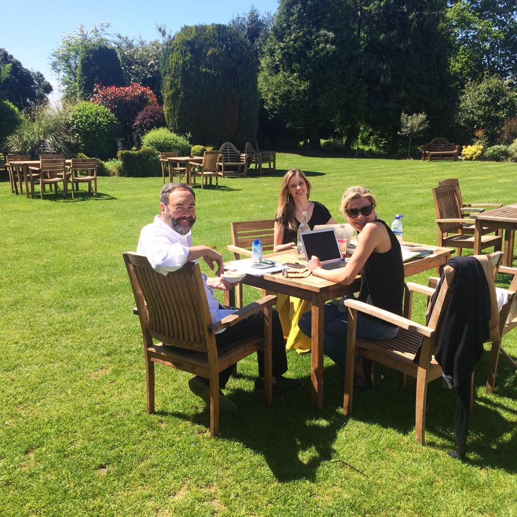 The Nth Degree team working hard under the sun today at <a href="/Trunkwell/">Trunkwell House</a>