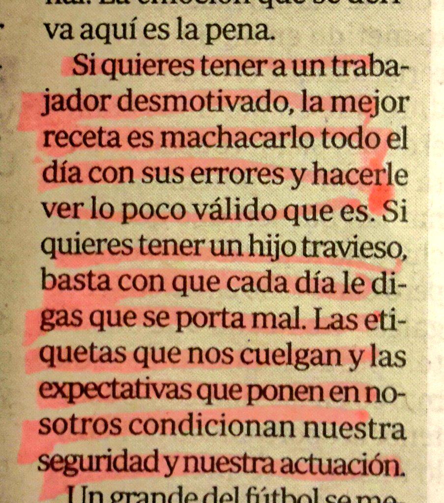Patri_Psicologa's tweet photo. El trato que recibimos de los demás en parte condiciona nuestra seguridad. Mi columna hoy en @marca http://t.co/ba5NiY8Jkl