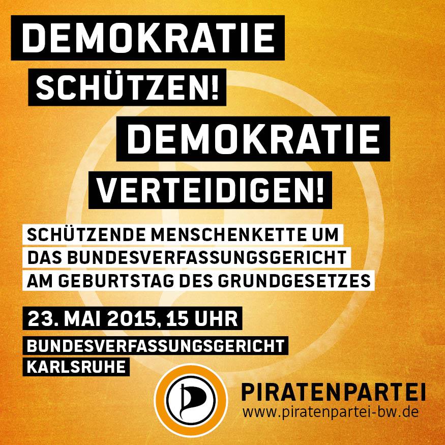 stoppegp's tweet photo. Schützt das Bundesverfassungsgericht vor Angriffen aus der Union!
23. Mai, 15 Uhr, Karlsruhe. #piraten http://t.co/CpreAEllIO