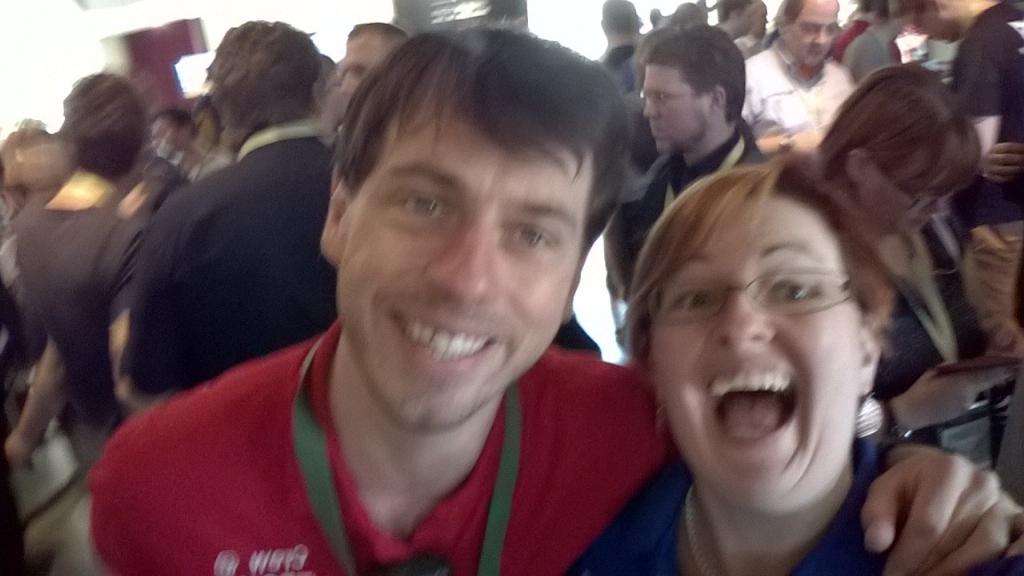 GitteTitter's tweet photo. That's a #Techorama #techfie @kevinderudder @TechoramaBE http://t.co/Zh7pnmHpDC