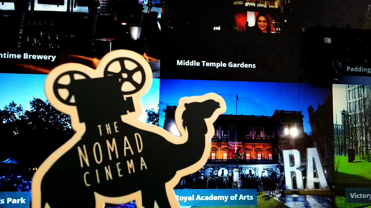thenomadcinema's tweet photo. @LewistheCamel checks out some of our new venues inc @MeantimeBrewing @royalacademy ahead of ticket launch TOMORROW! http://t.co/yN4Bg1b1f8